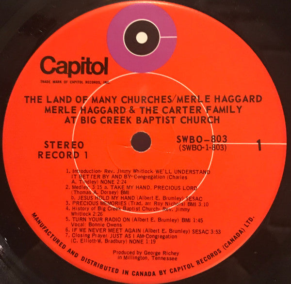 Merle Haggard - The Land Of Many Churches