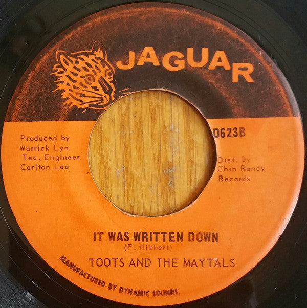 Toots & The Maytals - Daddy / It Was Written Down