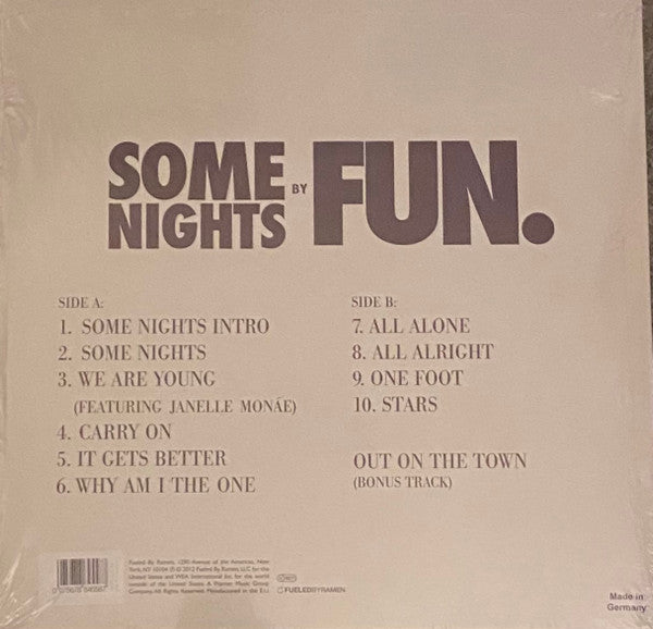 Fun. - Some Nights Vinyl Record