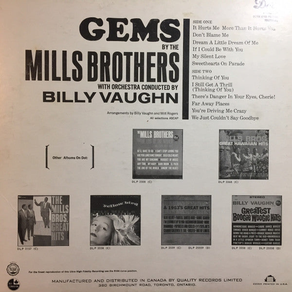 The Mills Brothers - Gems By The Mills Brothers