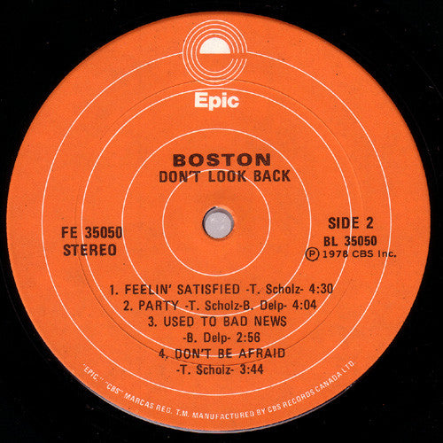 Boston - Don't Look Back - 1978