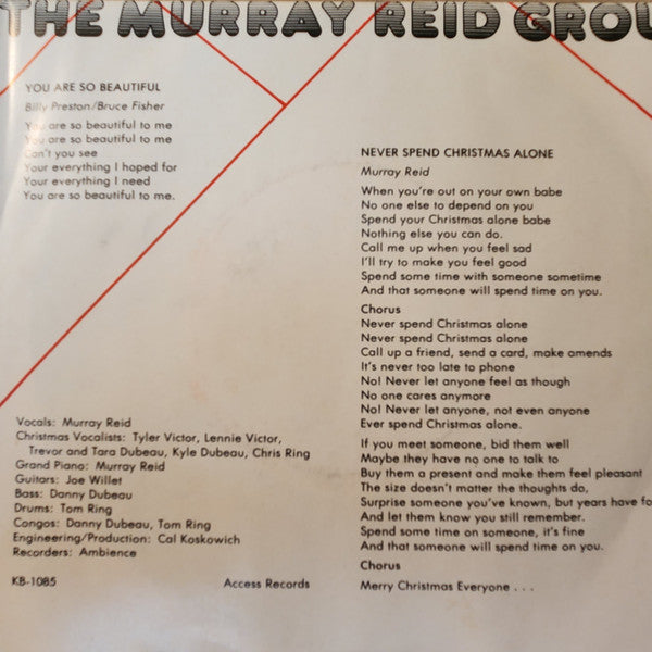 Murray Reid Group - Never Spend Christmas Alone / You Are So Beautiful