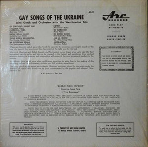 John Gotch And Orchestra - Веселі пісні України = Gay Songs Of The Ukraine