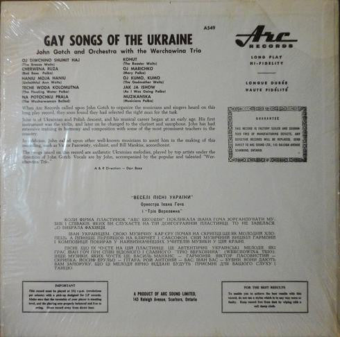 John Gotch And Orchestra - Веселі пісні України = Gay Songs Of The Ukraine