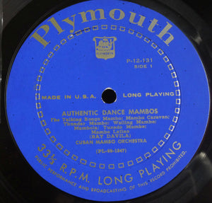 Ray Davila & His Cuban Mambo Orchestra - Authentic Dance Mambos - 1956