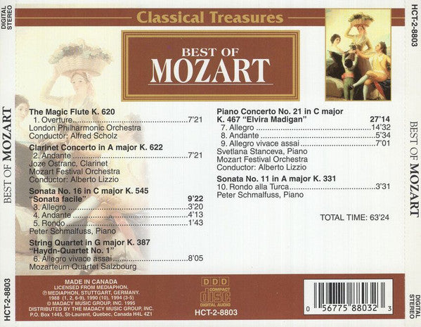 Various - Best Of Mozart (CD) - 1995