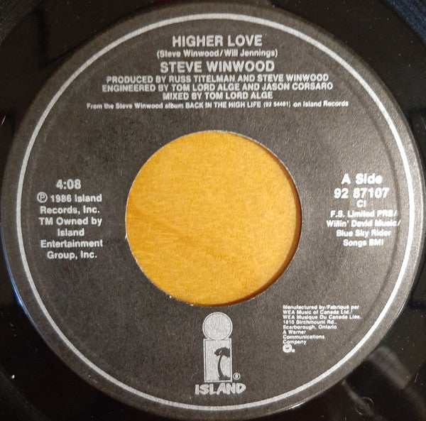 Steve Winwood - Higher Love