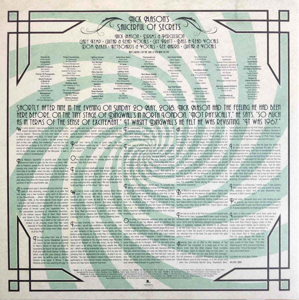 Nick Mason's Saucerful Of Secrets - Live At The Roundhouse - 2020