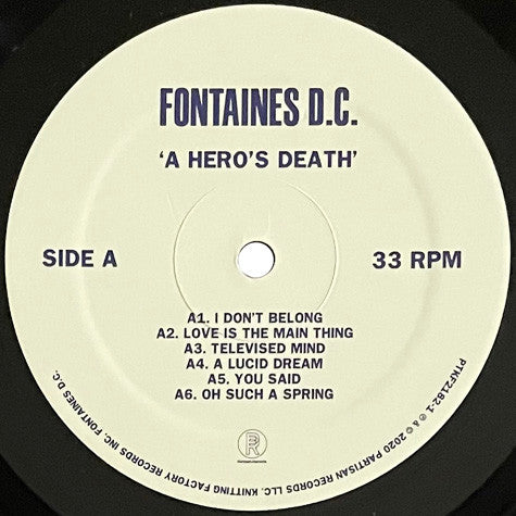 Fontaines D.C. - A Hero's Death - 2021