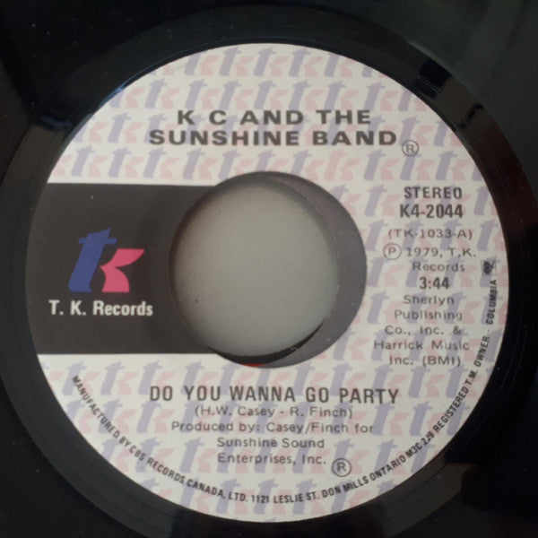 KC & The Sunshine Band - Do You Wanna Go Party / Come To My Island - 1978