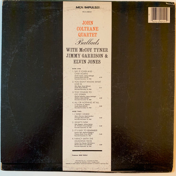 The John Coltrane Quartet - Ballads