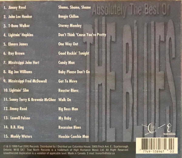 Various - Absolutely The Best of The Blues (CD) - 1999
