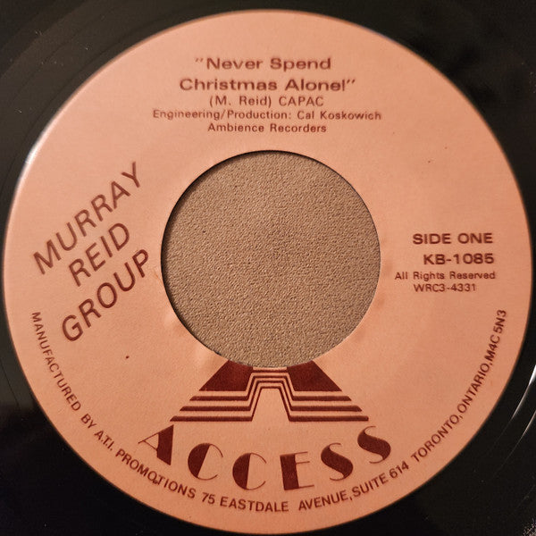 Murray Reid Group - Never Spend Christmas Alone / You Are So Beautiful