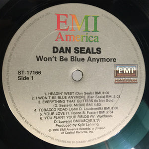 Dan Seals - Won't Be Blue Anymore Vinyl Record