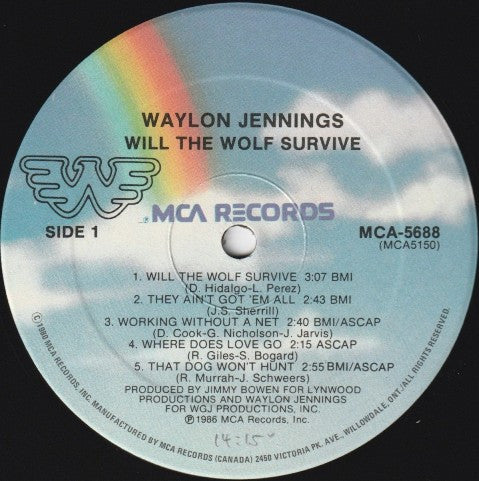 Waylon Jennings - Will The Wolf Survive Vinyl Record