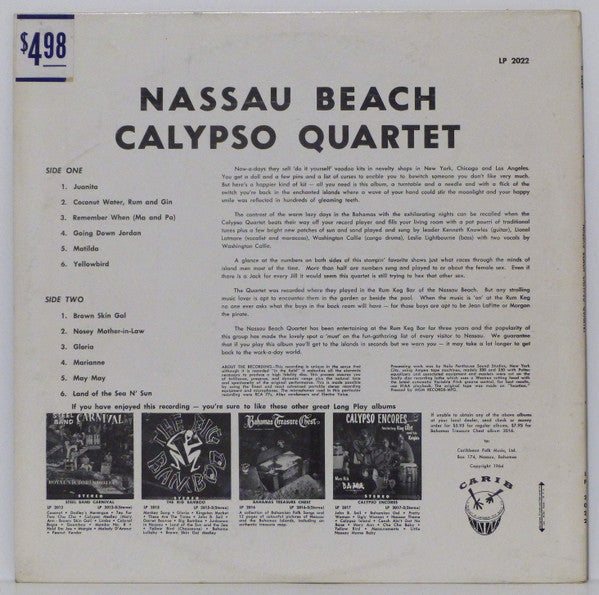 Nassau Beach Calypso Quartet - Nassau Beach Calypso Quartet