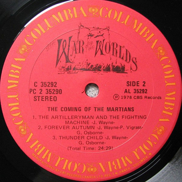 Jeff Wayne - Jeff Wayne's Musical Version Of The War Of The Worlds - 1978