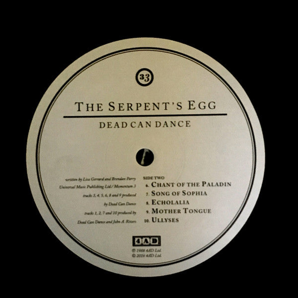 Dead Can Dance - The Serpent's Egg - 2016