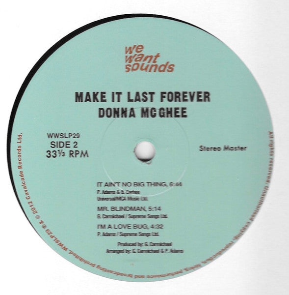 Donna McGhee - Make It Last Forever - 2019