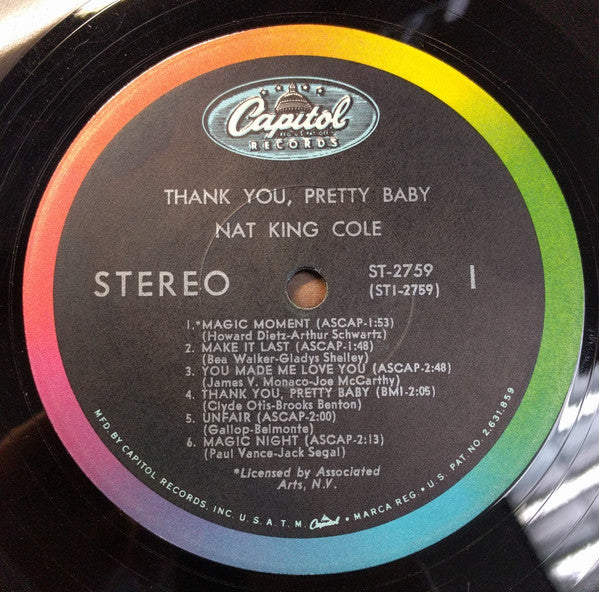 Nat King Cole - Thank You, Pretty Baby - 1967