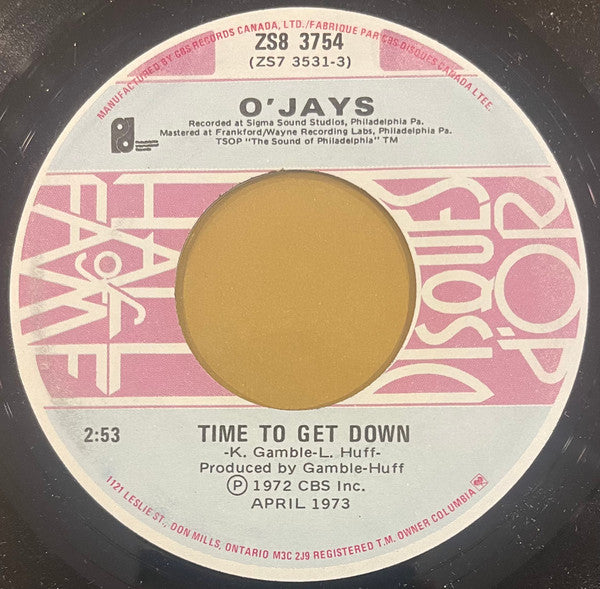 O'Jays, The - Love Train / Time To Get Down - 1979