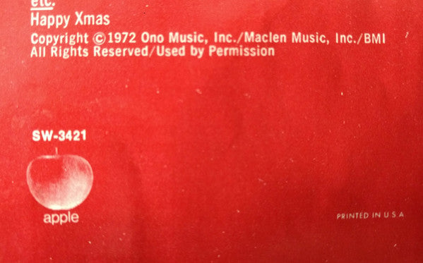 John Lennon / Plastic Ono Band, The - Shaved Fish - 1975