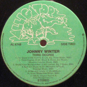 Johnny Winter - 3rd Degree - 1986