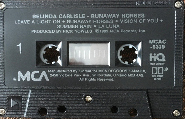 Belinda Carlisle - Runaway Horses - 1989