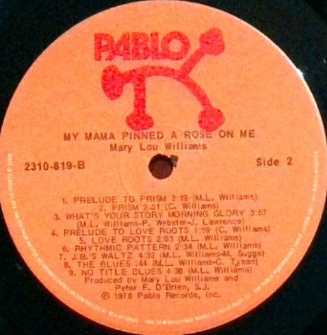 Mary Lou Williams - My Mama Pinned A Rose On Me - 1978