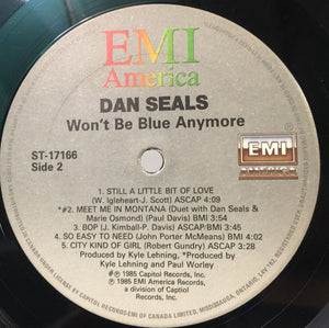 Dan Seals - Won't Be Blue Anymore Vinyl Record