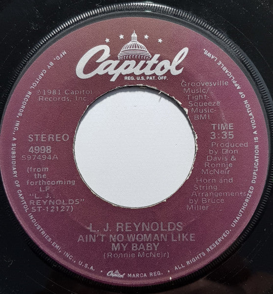 LJ Reynolds - Ain't No Woman Like My Baby