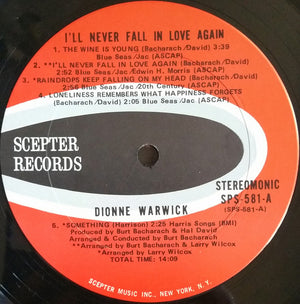 Dionne Warwick - I'll Never Fall In Love Again - 1970