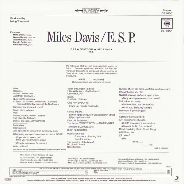 Miles Davis - E.S.P. - 2014