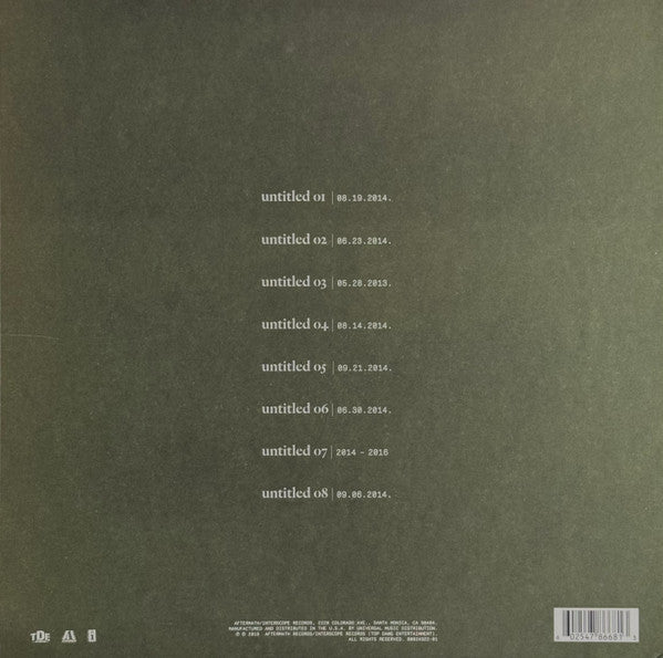 Kendrick Lamar - Untitled Unmastered. - 2016