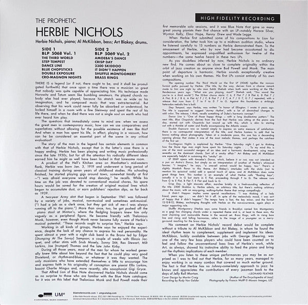 Herbie Nichols - The Prophetic Herbie Nichols Vol. 1 & 2