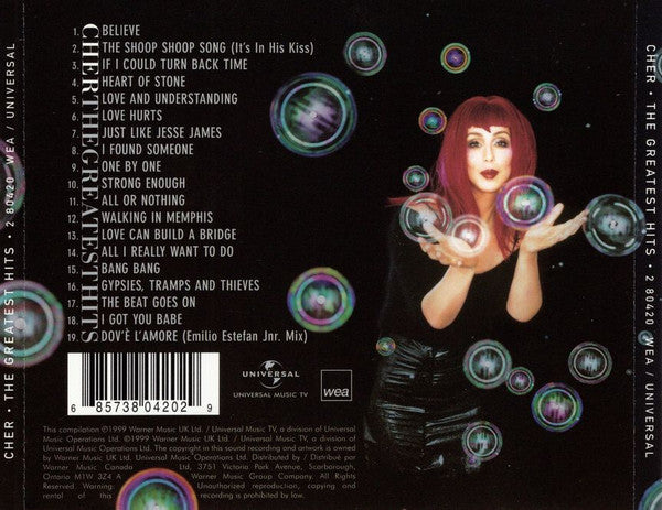 Cher - The Greatest Hits (CD) - 1999