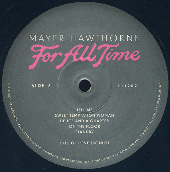 Mayer Hawthorne - For All Time Vinyl Record