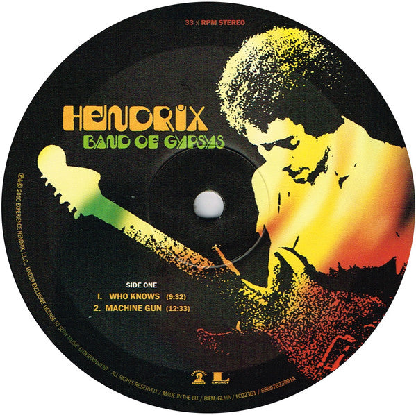 Jimi Hendrix - Band Of Gypsys - 2018