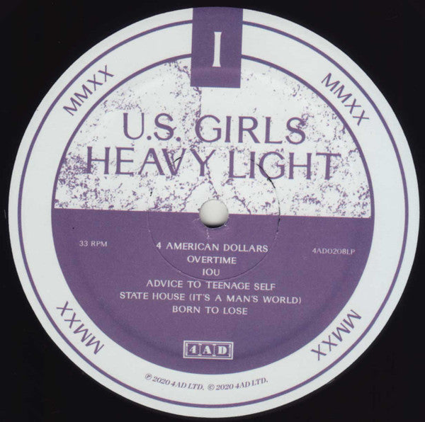 U.S. Girls - Heavy Light - 2020