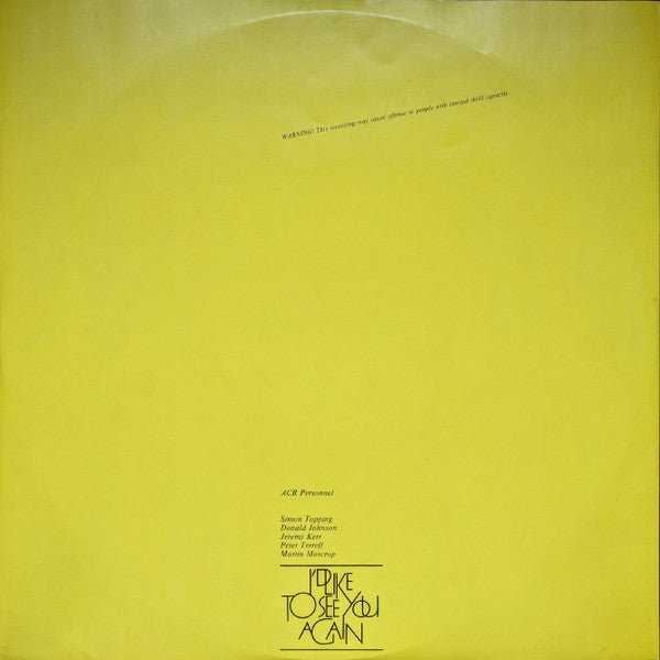 A Certain Ratio - I'd Like To See You Again