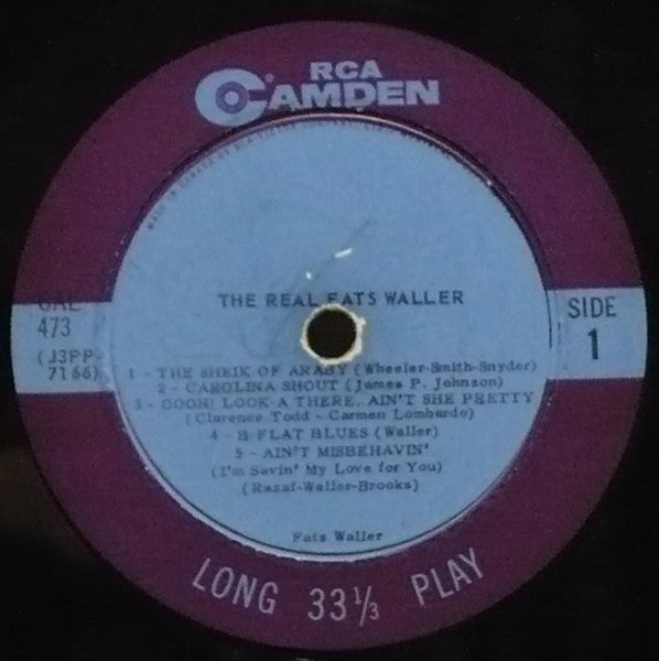 Fats Waller - The Real Fats Waller - 1959