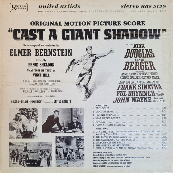 Elmer Bernstein - Cast A Giant Shadow (Original Motion Picture Score)