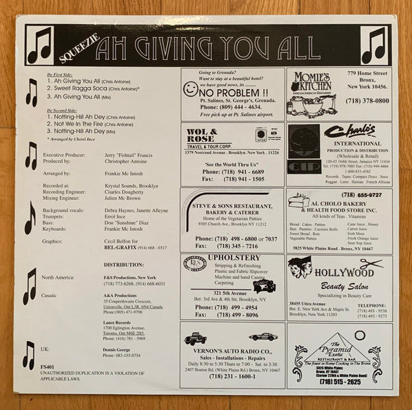 Squeezie - Ah Giving You All - 1995