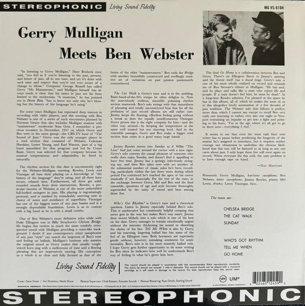 Gerry Mulligan, Ben Webster - Gerry Mulligan Meets Ben Webster - 2024