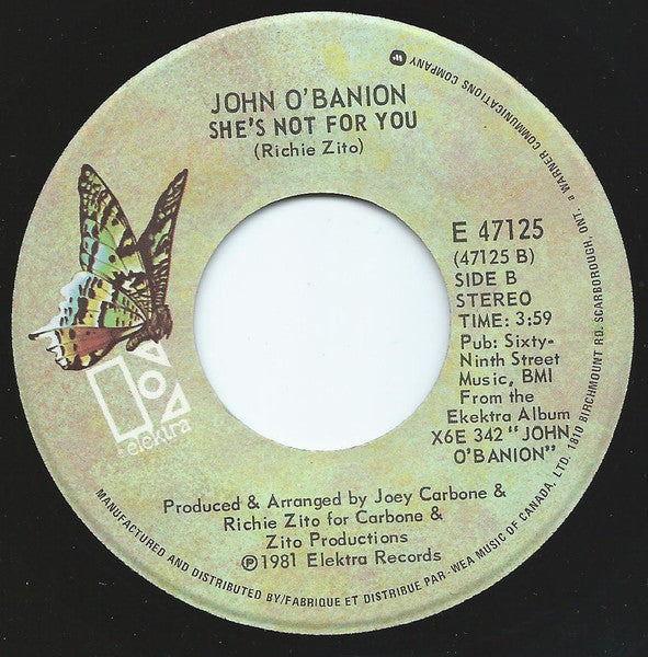 John O'Banion - Love You Like I Never Loved Before - 1981