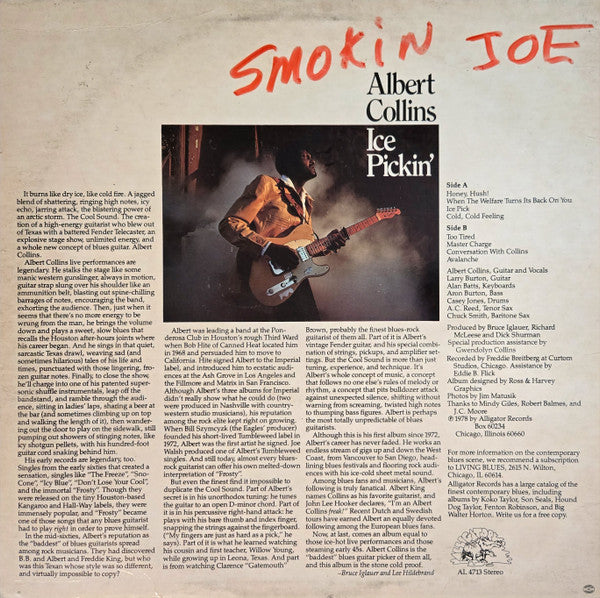 Albert Collins - Ice Pickin' - 1978