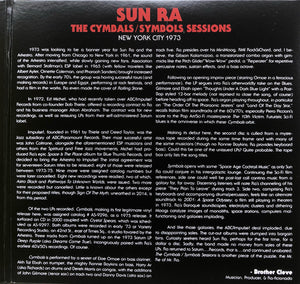 Sun Ra - The Cymbals / Symbols Sessions: New York City 1973 