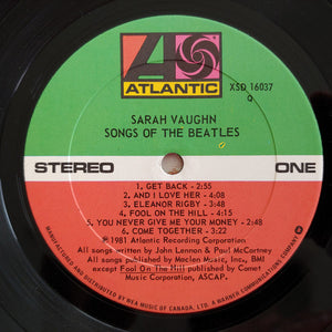 Sarah Vaughan - Songs Of The Beatles - 1981