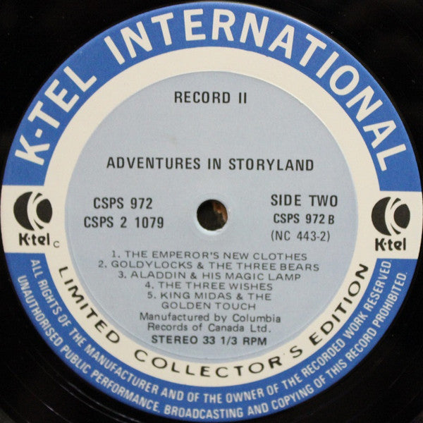 Unknown Artist - K-tel's Adventures In Storyland -