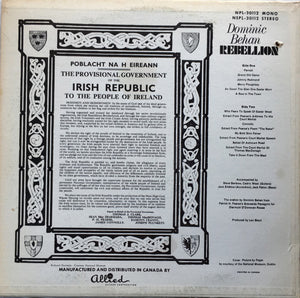 Dominic Behan - Rebellion Vinyl Record